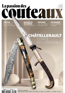 Couverture du magazine La Passion des Couteaux n°168 en version française.